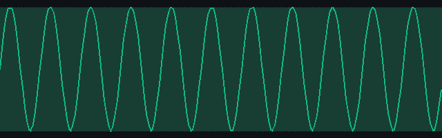 Rendered preview of AIFF: 440 Hz Sine Tone