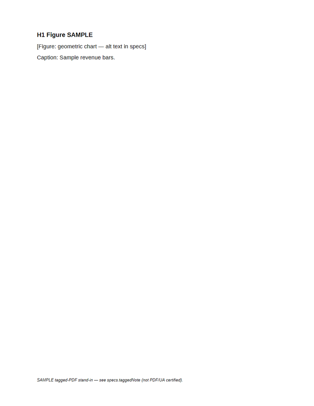 Rendered preview of Tagged PDF SAMPLE: Figure Alt