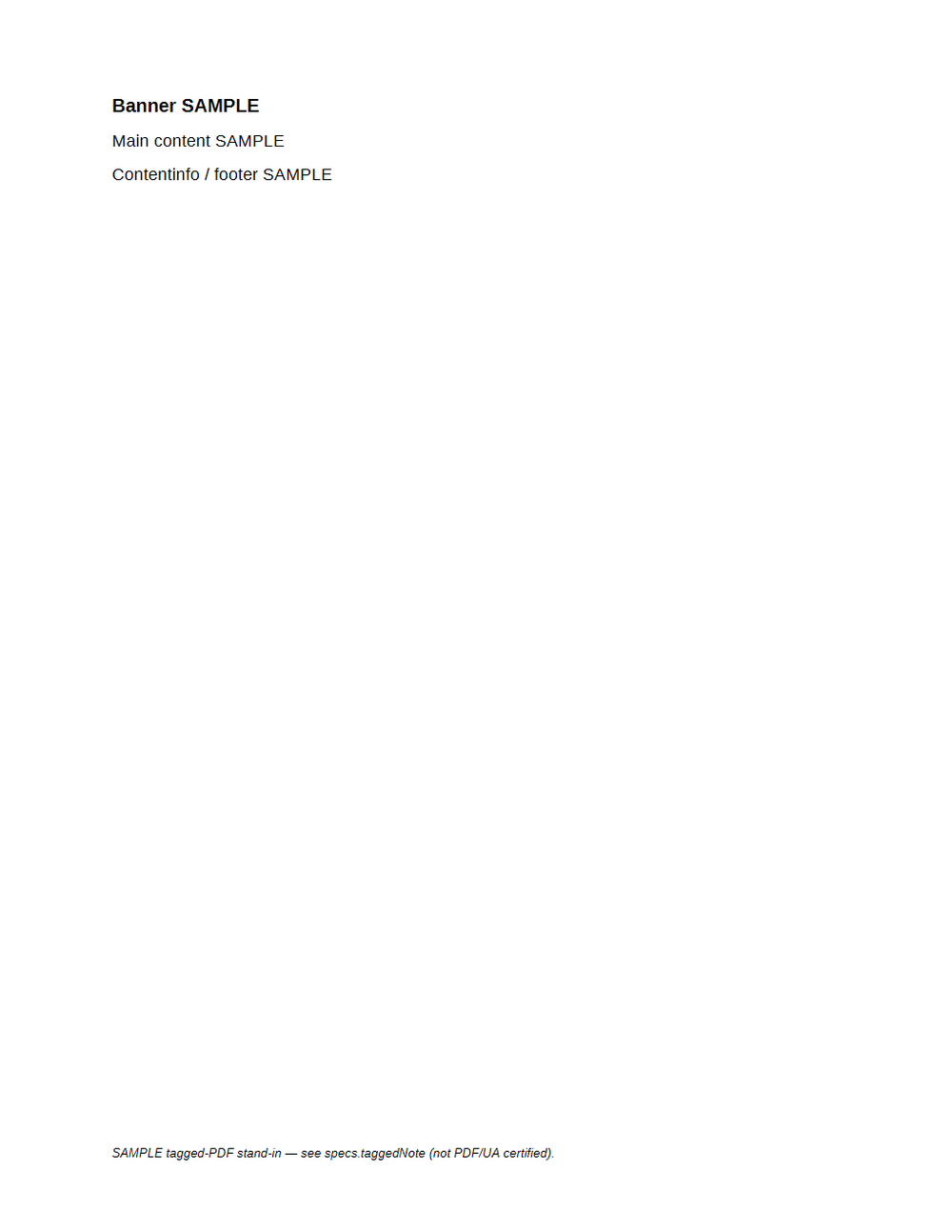 Rendered preview of Tagged PDF SAMPLE: Landmarks