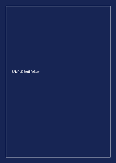 Rendered preview of EPUB 3: Serif CSS Variant