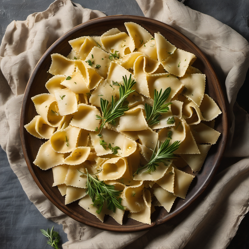 Rendered preview of Overhead plate of fresh pasta with (ppm binary)