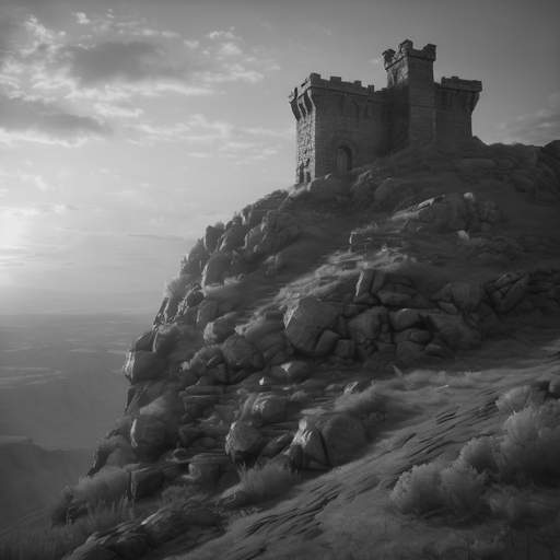 Rendered preview of Fantasy video game environment, stone (pgm binary)