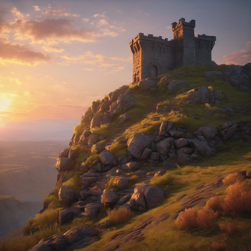 Rendered preview of Fantasy video game environment, stone (tga rle)