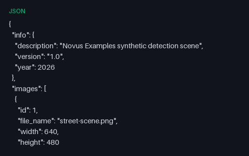 Preview of Detection Annotations: COCO (JSON)