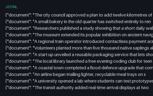 Preview of Summarization Dataset (JSONL)