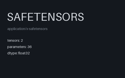Preview of Tiny Model Weights (safetensors)