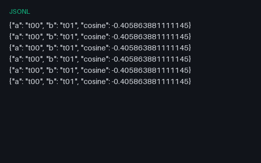 Preview of Cosine Similarity Pairs (JSONL)