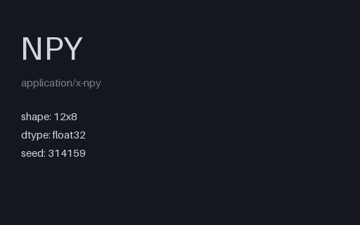Preview of Text Embeddings: 8-dim (NPY)
