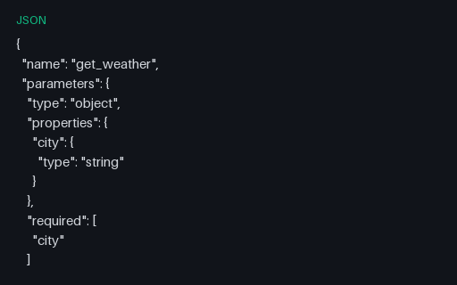 Preview of Tool Function JSON Schema
