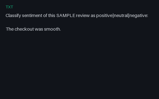 Preview of Prompt: User Classify