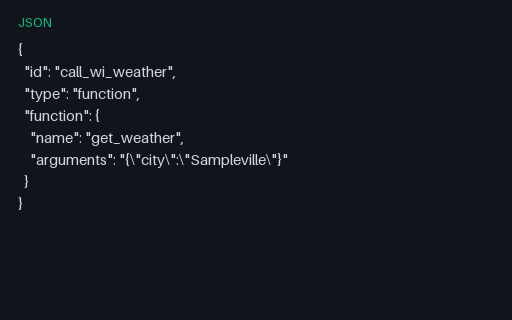 Preview of Tool Calling: Tool Call Weather