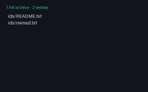 Preview of TAR - Large UID/GID (PAX records)