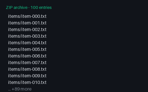 Preview of ZIP - Many Small Files