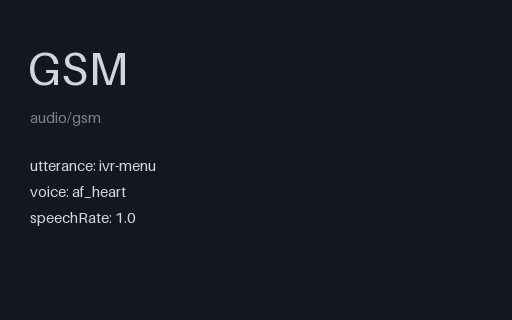 Preview of Ivr menu: codec gsm 8k