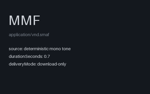 Preview of Convert v2 Yamaha SMAF Reference Tone