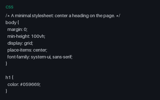 Preview of CSS: Hello World