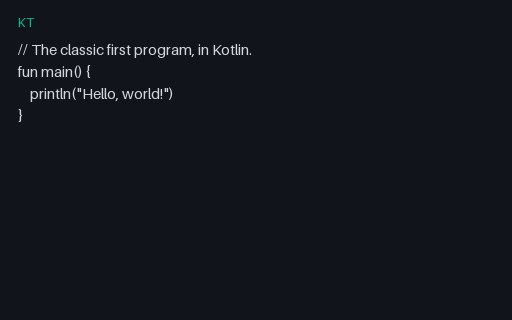 Preview of Kotlin: Hello World