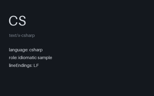 Preview of C# Hello