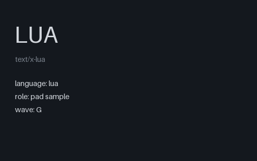 Preview of Lua Metatable SAMPLE