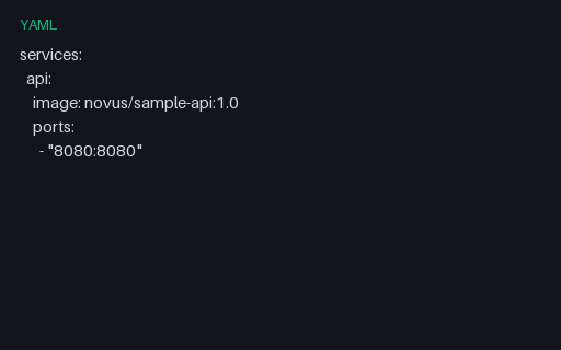 Preview of Code Config: Docker Compose Snippet