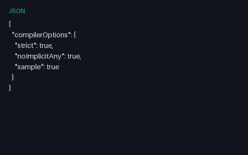 Preview of Code Config: Tsconfig Strict Snippet