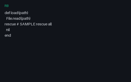 Preview of Ruby Lint Invalid: Rescue All Invalid