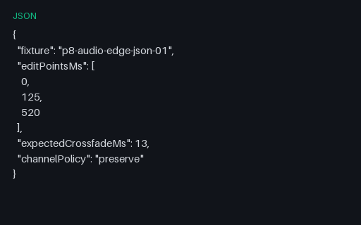 Preview of Audio Edit Metadata JSON 01