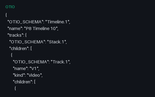 Preview of Creator Timeline OTIO 10