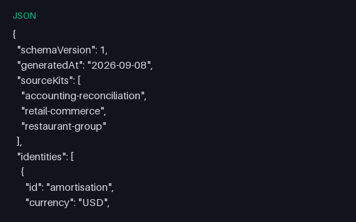Preview of Alder Books Reconciliation: Banking reconciliation identities