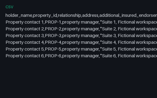 Preview of Pine Property Services: Certificate holder register