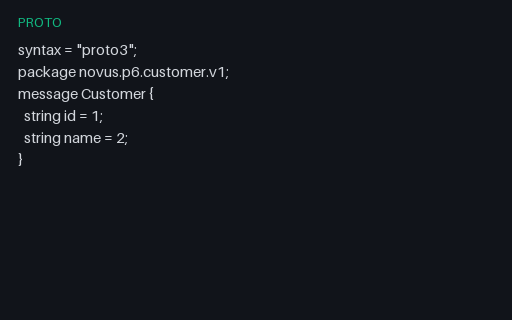 Preview of Protocol Buffers Schema Evolution - Baseline