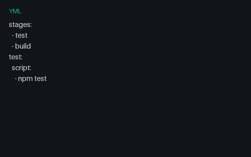 Preview of CI Pipeline Config (YAML)
