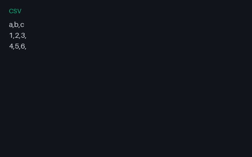 Preview of CSV Edge: Trailing Comma