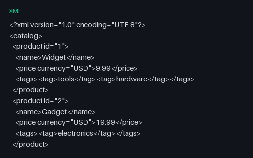 Preview of Sample XML