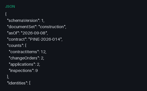 Preview of Pine Property Services: Construction reconciliation assertions