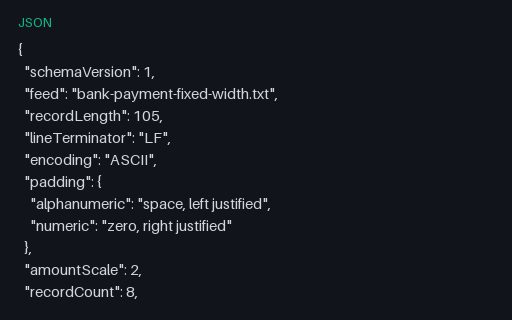 Preview of Cobalt Operations Team: Fixed-width payment file column map