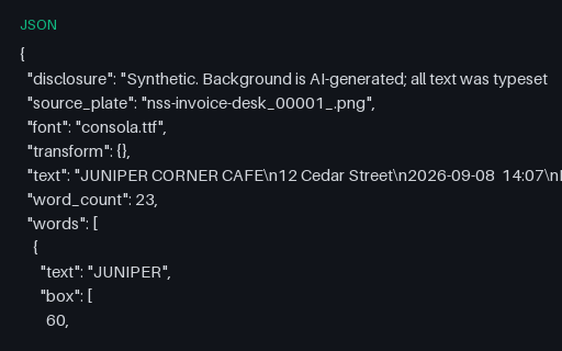 Preview of receipt (undistorted) ground truth