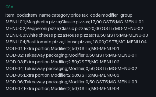 Preview of Ember Lane Pizza: Till import in the European dialect