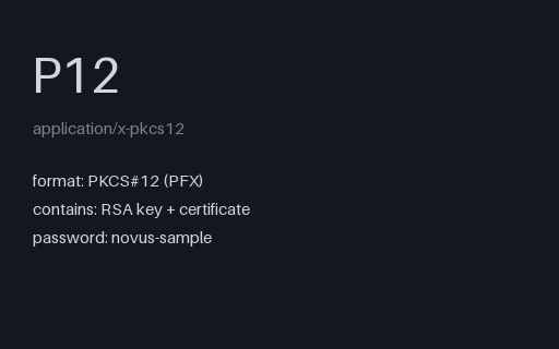 Preview of PKCS#12 Bundle (.p12)