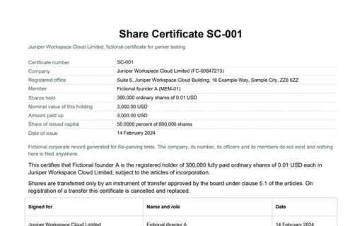 Preview of Juniper Workspace Cloud: Share certificate SC-001