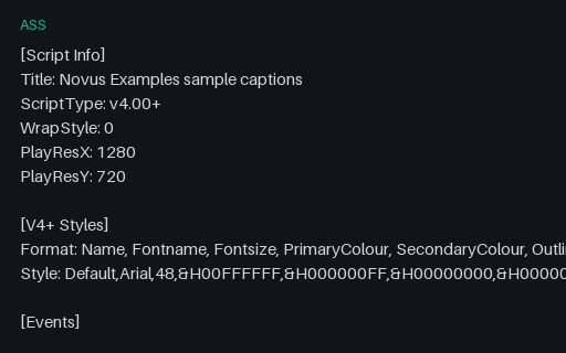 Preview of ASS Subtitles (Advanced SSA)