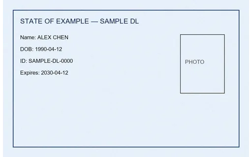 Preview of OCR Domain: ID Card Mock (Scanned JPEG)