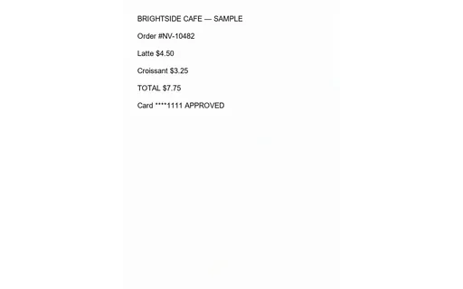 Preview of OCR Domain: POS Receipt (Scanned JPEG)