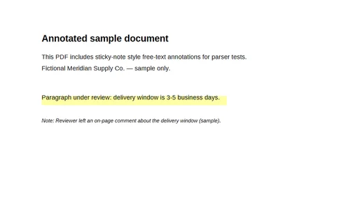 Preview of PDF with Annotations (Sample)