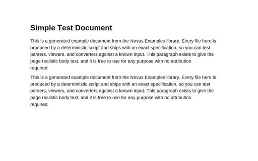 Preview of Simple 1-Page PDF