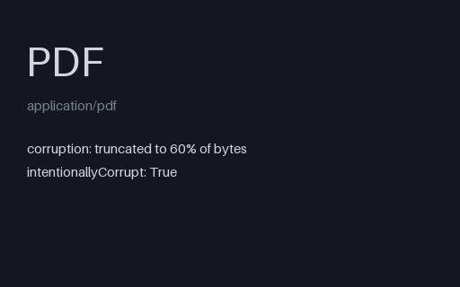 Preview of Intentionally Corrupt: Truncated PDF