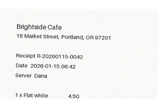 Preview of Store Receipt: Scanned (image-only PDF)