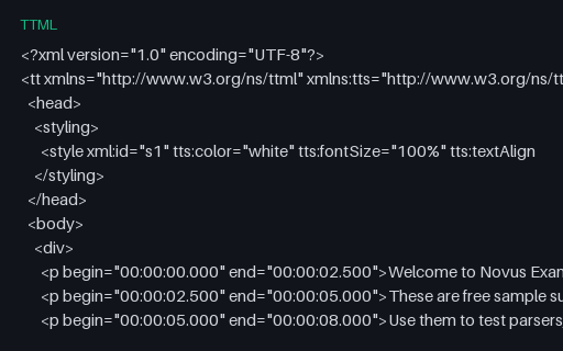 Preview of TTML Captions (DFXP)