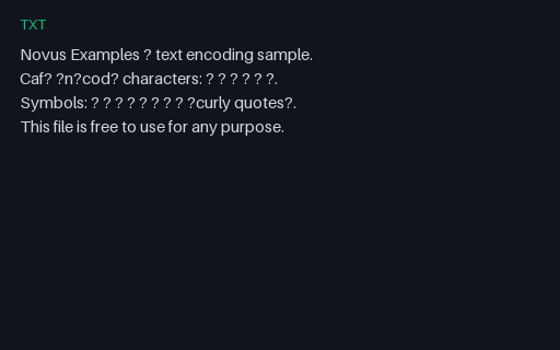 Preview of UTF-8 Text (LF)