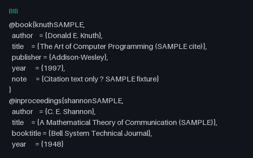 Preview of BibTeX: Multi Reference SAMPLE